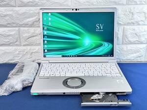 【★2020年DVD大容量モデル 超美品】 Panasonic Let's note CF-SV9RDAVS /Core i5 10310U/8GBメモリ＋NVME 512GB・SSD/DVD