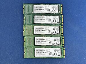 【動作確認済み SAMSUNG製 SSD】 MZNLN256H 256 GB SATA 2280 5枚セット ①