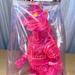 マルサン メカゴジラ Ⅱ 450 Clear Pink クリア ピンク 黄色目 MARUSAN sofvi ソフビ ゴジラ GODZILLA フィギュア