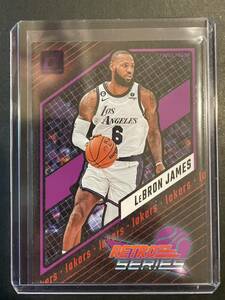 LeBron James Donruss Retro Series Purple Press Proof NBA カード 2023/24