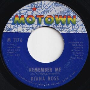 Diana Ross Remember Me / How About You Motown US M 1176 205676 SOUL ソウル レコード 7インチ 45