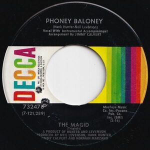 Magid Phoney Baloney / Tic Tac Toe Decca US 732478 205717 ROCK POP ロック ポップ レコード 7インチ 45
