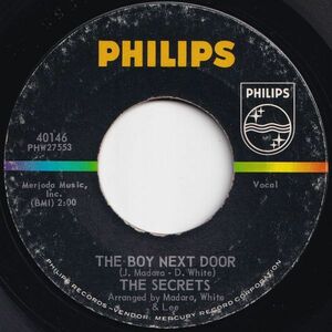 Secrets The Boy Next Door / Learnin' To Forget Philips US 40146 205830 ROCK POP ロック ポップ レコード 7インチ 45