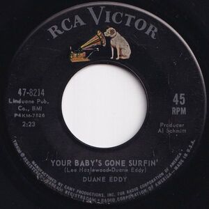 Duane Eddy Your Baby's Gone Surfin' / Shuckin' RCA Victor US 47-8214 205931 ROCK POP ロック ポップ レコード 7インチ 45