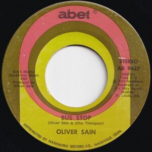 Oliver Sain Bus Stop / Nighttime Abet US AB 9457 205982 JAZZ ジャズ レコード 7インチ 45