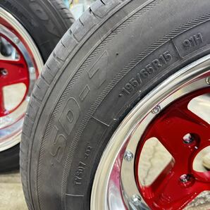 SSR SPEED STAR Mk2 15 inch 114.3 +0 Toyo SD-7 195/65r15当時物 スピードスター マーク2 深リム 旧車 の画像9