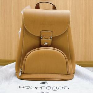 【TOA-3900】 1円～ 保管品 courreges クレージュ 2WAY バッグ リュックサック バックパック レザー ブラウン レディース メンズ