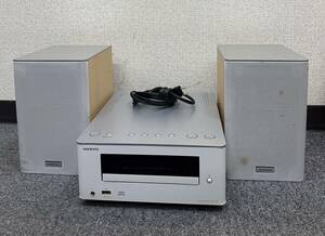 【DK 22400T】１円～ ONKYO オンキョー CD RECEIVER CR-U1X コンポ 通電未確認 リモコン付 2012年製 オーディオ 中古 現状品