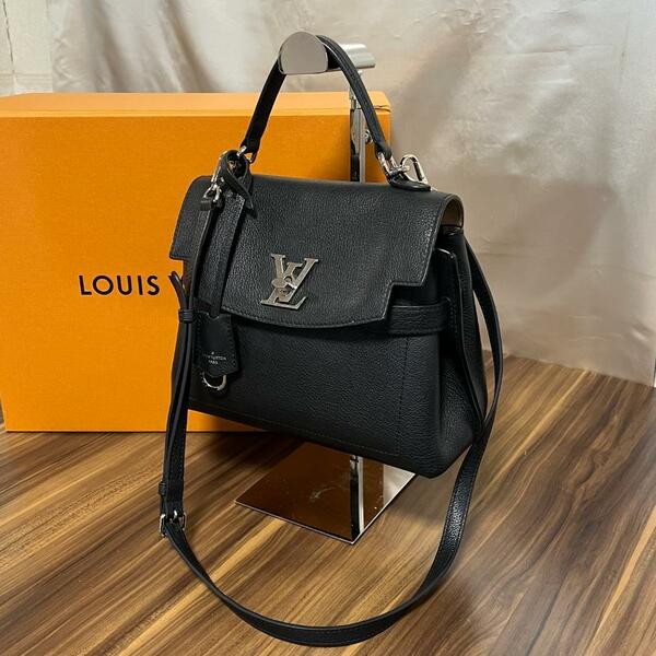 ★美品 ICタグ★Louis Vuitton ルイヴィトン バッグ ロックミー エヴァー BB M53937 2way ブラック ノワール ターンロック