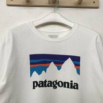 Patagonia 39040 Organic Cotton Shop Sticker Cotton T-shirt パタゴニア オーガニックコットン 長袖ロゴTシャツ 良品 size M/XL_画像2