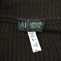 AJ ARMANI JEANS アルマーニ ジーンズ イタリア製 正規品 レディース フルジップ ウールニットカーディガン 美品 size 42_画像6