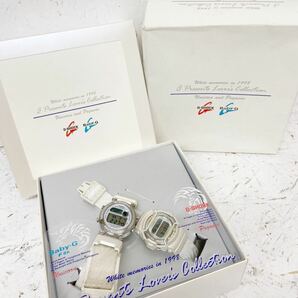 6 電池交換済み G-SHOCK Baby-G ラバーズコレクション1998年モデル ペアウォッチ ドラゴンと魔女 ホワイト カシオ CASIO LOV98B-3 現状販売の画像1