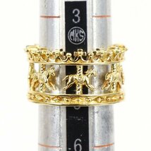 Aランク【ジャスティンデイビス】ロイヤルカルーセルリング/K18YG//8.4号/アクセサリー/指輪/メリーゴーランド/アクセサリー/JUSTIN DAVIS_画像8