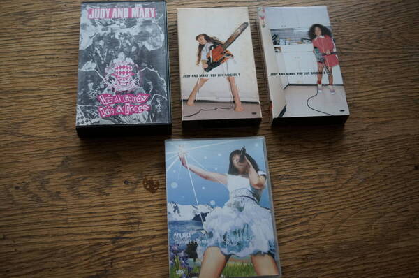 JUDY AND MARY VHS3巻 と YukiのDVD セット