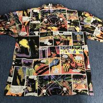 80年代　80s　90年代　90s　バットマン　総柄シャツ　総柄プリント　長袖シャツ　DCコミック　マイケルキートン　ティムバートン_画像5