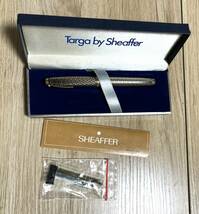 【美品・箱付き】シェーファー( SHEAFFER U.S.A)万年筆 インペリアル ペン先14K(585)ゴールド格子柄14k GF_画像7