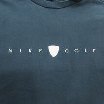 XL/古着 ナイキ NIKE 長袖 スウェット メンズ 00s ビッグロゴ ゴルフ 刺繍 大きいサイズ クルーネック 黒 ブラック spe 24feb01 中古 スエ_画像3