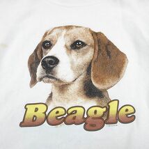 XL/古着 ジャージーズ 長袖 スウェット メンズ 90s 犬 ビーグル 大きいサイズ クルーネック 白 ホワイト spe 24feb01 中古 スエット トレー_画像2