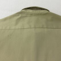 XL/古着 ディッキーズ Dickies 長袖 ワーク シャツ メンズ 銃 ロング丈 ベージュ カーキ 24feb02 中古 トップス_画像7