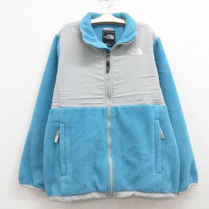 古着 ノースフェイス 長袖 デナリ フリース ジャケット キッズ ガールズ 子供服 ワンポイントロゴ 水色他 24feb06