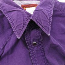 XL/古着 ラスラー ラングラー 長袖 ウエスタン シャツ メンズ 00s ネイティブ柄 ラグ柄 大きいサイズ 紫 パープル 24feb06 中古 トップス_画像7