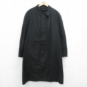 XL/古着 長袖 ステンカラー コート メンズ 80s 大きいサイズ ロング丈 ラグラン 黒 ブラック 内側ボア 24feb07 中古 アウター