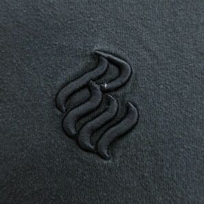 XL/古着 ROCA WEAR 長袖 ビンテージ Tシャツ メンズ 00s ワンポイントロゴ 大きいサイズ ロング丈 コットン クルーネック 黒 ブラック 24feの画像2