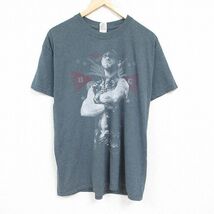 XL/古着 半袖 ロック バンド Tシャツ メンズ ブラントリーギルバット 大きいサイズ クルーネック グレー 霜降り 24feb12 中古_画像1