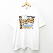 XL/古着 フルーツオブザルーム 半袖 ビンテージ Tシャツ メンズ 90s USSSA 大きいサイズ クルーネック 白 ホワイト 24feb13 中古_画像1