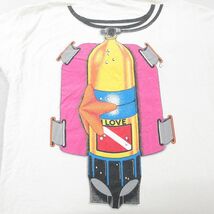 L/古着 半袖 ビンテージ Tシャツ メンズ 90s セントマーチン スキューバダイビング コットン クルーネック 白 ホワイト 24feb15 中古_画像4