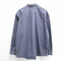 XL/古着 カベラス 長袖 シャツ メンズ 00s 大きいサイズ ダック地 コットン 紺 ネイビー 24feb17 中古 トップス_画像2