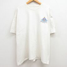 XL/古着 半袖 ビンテージ Tシャツ メンズ 00s ハードロックカフェ ナイアガラの滝 大きいサイズ クルーネック 白 ホワイト 24feb21 中古_画像2