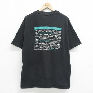 XL/古着 ヘインズ 半袖 ビンテージ Tシャツ メンズ 00s BMC 企業広告 コットン クルーネック 黒 ブラック spe 24feb21 中古