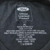 XL/古着 半袖 Tシャツ メンズ Ford フィード スカル バラ 大きいサイズ コットン クルーネック 黒 ブラック 24feb22 中古_画像3