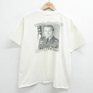 XL/古着 半袖 ビンテージ Tシャツ メンズ 00s 軍人 Save the Colone クルーネック 白 ホワイト 24feb24 中古