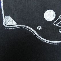 XL/古着 ジャンクフード JUNK FOOD 半袖 Tシャツ メンズ NFL ボルチモアレイブンス 大きいサイズ コットン クルーネック 黒 ブラック アメ_画像4