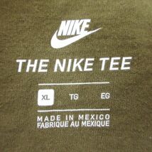 XL/古着 ナイキ NIKE 半袖 ブランド Tシャツ メンズ ビッグロゴ 大きいサイズ コットン クルーネック 緑 グリーン 24feb28 中古_画像6