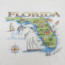XL/古着 All Spore 半袖 ビンテージ Tシャツ メンズ 00s フロリダ イルカ 大きいサイズ コットン クルーネック 白 ホワイト 24feb28 中古_画像3