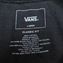 XL/古着 バンズ VANS 半袖 ブランド Tシャツ メンズ ビッグロゴ コットン クルーネック 黒 ブラック 24feb28 中古_画像5