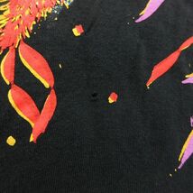 L/古着 フルーツオブザルーム 半袖 ビンテージ Tシャツ メンズ 90s 星 ラメ コットン クルーネック 黒 ブラック 24feb28 中古_画像5