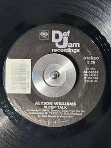 ALYSON WILLIAMS / SLEEP TALK (7')