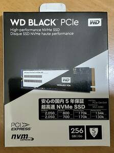 WD BLACK PCIe NVMe SSD 256GB M.2 2280 WDS256G1X0C 動作/良品