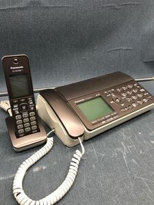 643 パナソニック Panasonic FAX 子機付き KX-PD503-T KX-FKD506-T 電話機 通電確認済 現状品 親機 子機 ブラウン 