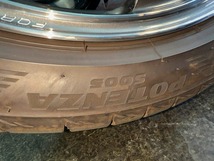 美品 レイズ ボルクレーシング TE37 SAGA SL 18x8.5 45 PCD100　225/40Ｒ18　２本_画像8