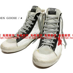 【送料無料】激レア 美品 GOLDEN GOOSE ゴールデングース FRANCY フランシー サイズ42 GGDB メンズ ハイカット スニーカー キャンバス