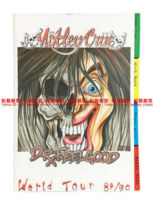 【送料無料】MOTLEY CRUE 1989-1990 DR.FEELGOOD ジャパンツアー パンフレット モトリークルー LAメタル ヘアメタル