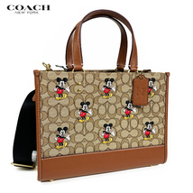 DISNEY X COACH ディズニー X コーチ レディース ショルダー トート バッグ デンプシー シグネチャー ミッキーマウス CM198 新作 新品_画像1