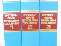 ▲01)【同梱不可】Intensive English Course 全3巻 各2冊+カセットテープ3本セット/JAPAN LANGUAGE LIBRARY/1972年/英会話教材/A_画像3