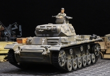 1/35 ドイツ軍 Ⅲ号戦車（E型）アフリカ軍団仕様ヘビーウェイト（フィギュア付き） 制作完成品_画像2