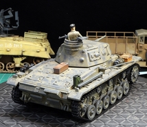 1/35 ドイツ軍 Ⅲ号戦車（E型）アフリカ軍団仕様ヘビーウェイト（フィギュア付き） 制作完成品_画像9